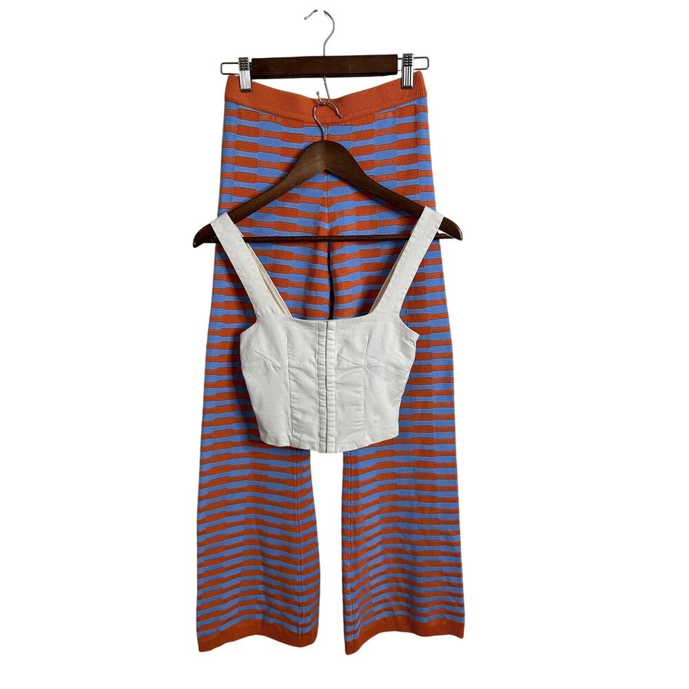 VRG GRL Corset Top and Sunshie in Italy Knit Pants Set Womans US 2/4